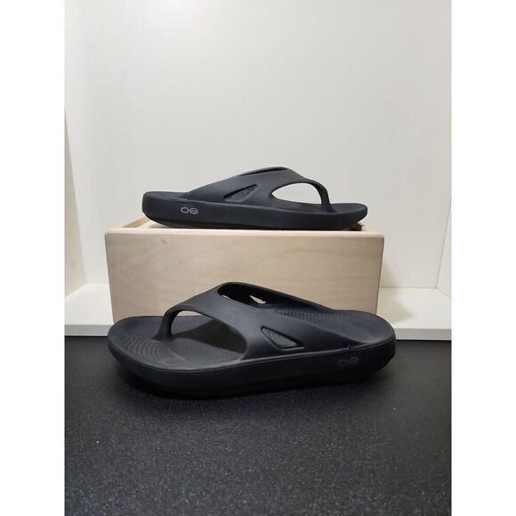 OOFOS OOlala Luxe Recovery Sandals Size 7 - Picture 1 of 5